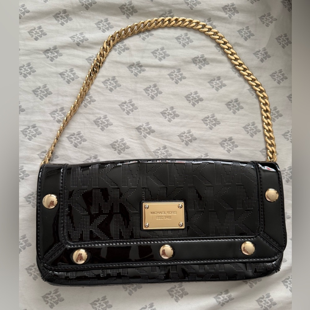 Michael Kors Black and Gold Women's Bag